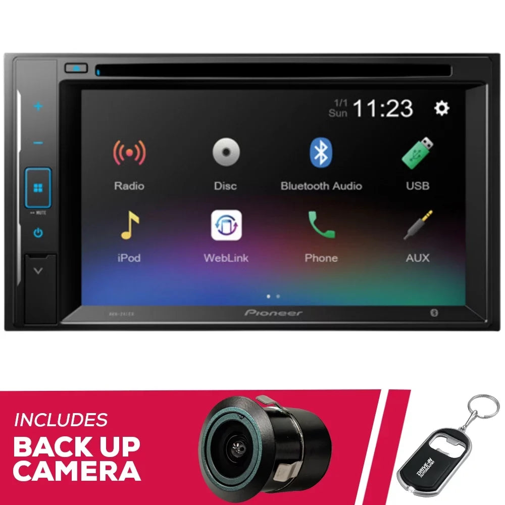 and Backup Pioneer with Camera Amazon 6.2" New Bullet AVH-241EX Alexa DVD Receiver