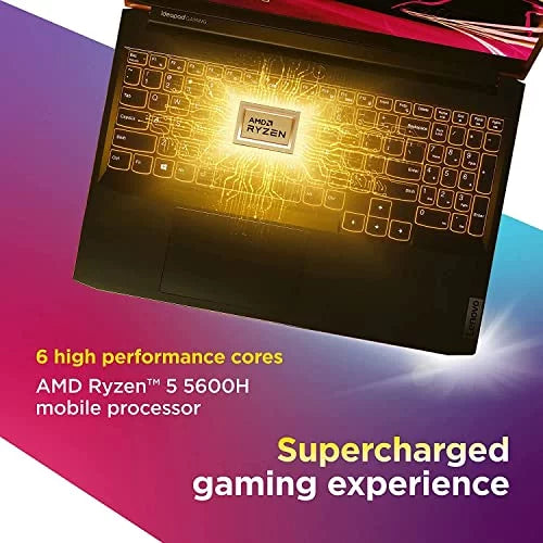 4GB FHD 5-5600H, IdeaPad 11, Gaming 32GB RTX 3050 Shadow GDDR6, 1TB Black Gaming RAM 3 Lenovo Windows SSD, 15.6" Bluetooth, Laptop, AMD WiFi, Ryzen 120Hz Backlit Keyboard, Ti Webcam,