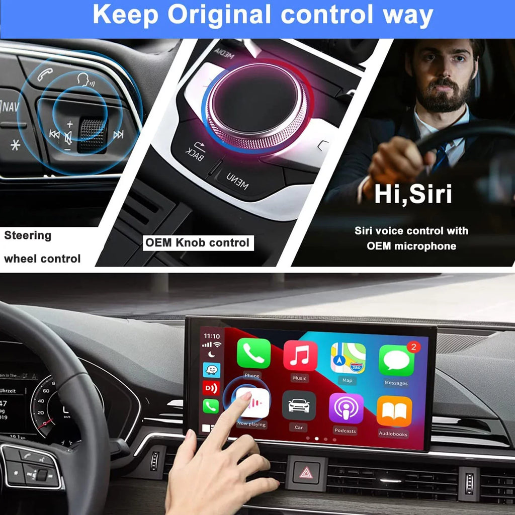 Auto YouTube with Navigation,Support Box Wireless System,Built-in Android CarPlay&Android Only Cellular,4+64G,8Core, Netflix,etc BINIZE Cars Wired CarPlay,Wireless for Fit OEM/Factory 4G ai