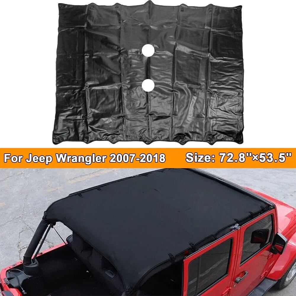 Jeep Top JKU Shield JK Wrangler Ultimate 07-18 JLLOM Your Harsh for Ride from Leather - Sunshade Sunlight Protection