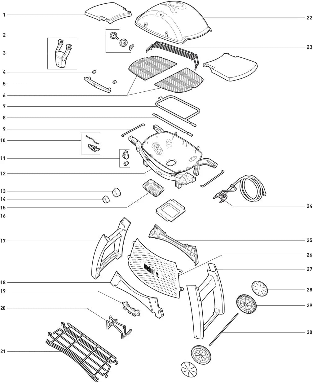 Gas Q320 Weber Replacement Igniter 80452 Kit Grill