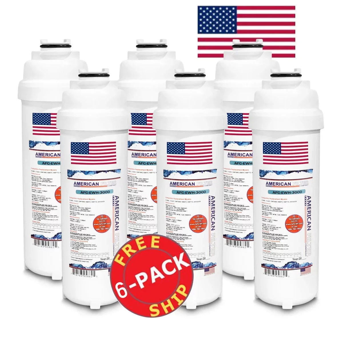 '- in Compatible - WaterSentry? , Brand Filters , 6 AFC-EWH-3000 U.S.A. , LZWS-ERFP8-RF Model Made Filter # Water Fountain AFC with