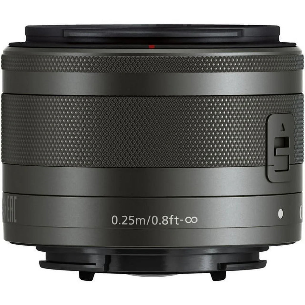 Bundle Basic STM 15-45mm PixiBytes IS f/3.5-6.3 - Canon Lens EF-M (Graphite)