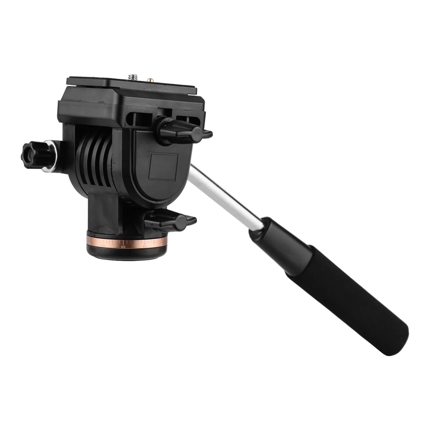 6kg 1 Compatible Professional Tripod Pan Video Release Drag Capacity 4 DSLR Plates Quick Load Inch Damping Fluid Camera with Head with Head Handle Docooler Cameras Camcorders