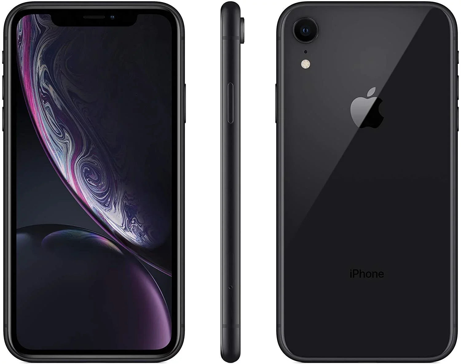 w/ Black XR (Refurbished) iPhone Wireless (Grade Unlocked) Apple A1984 (Fully Charger Restored A) 64GB