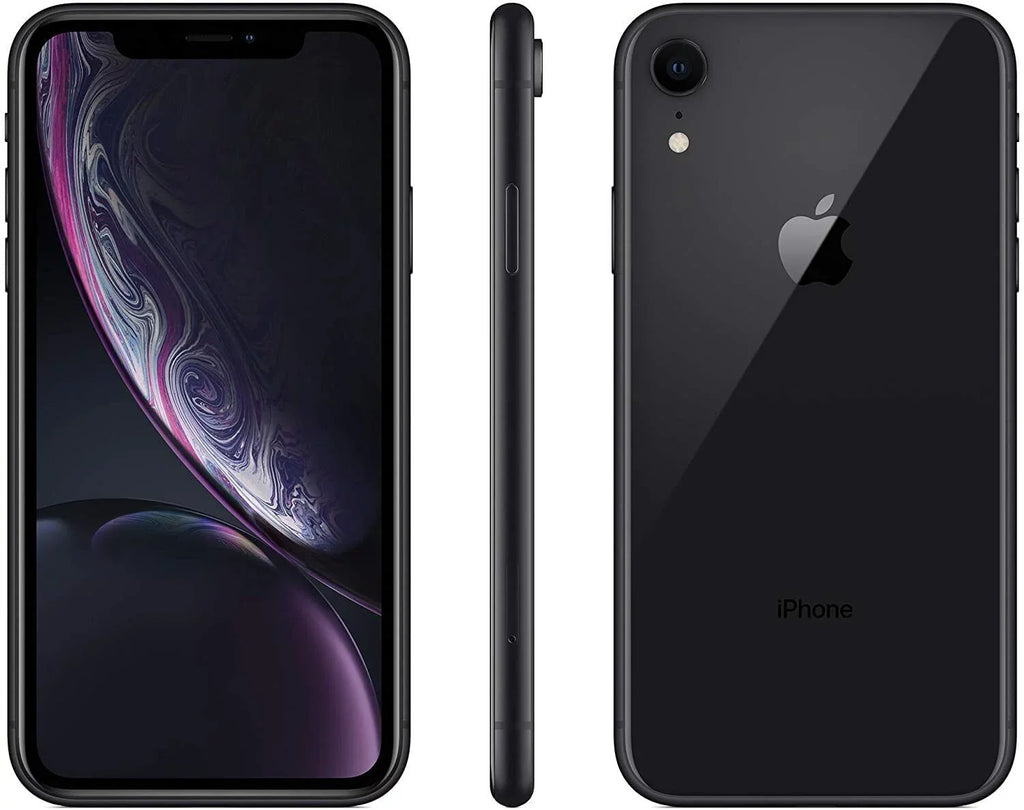 Box Gift (Fully 64GB A1984 XR (Refurbished) Unlocked) w/ iPhone Apple Restored Black
