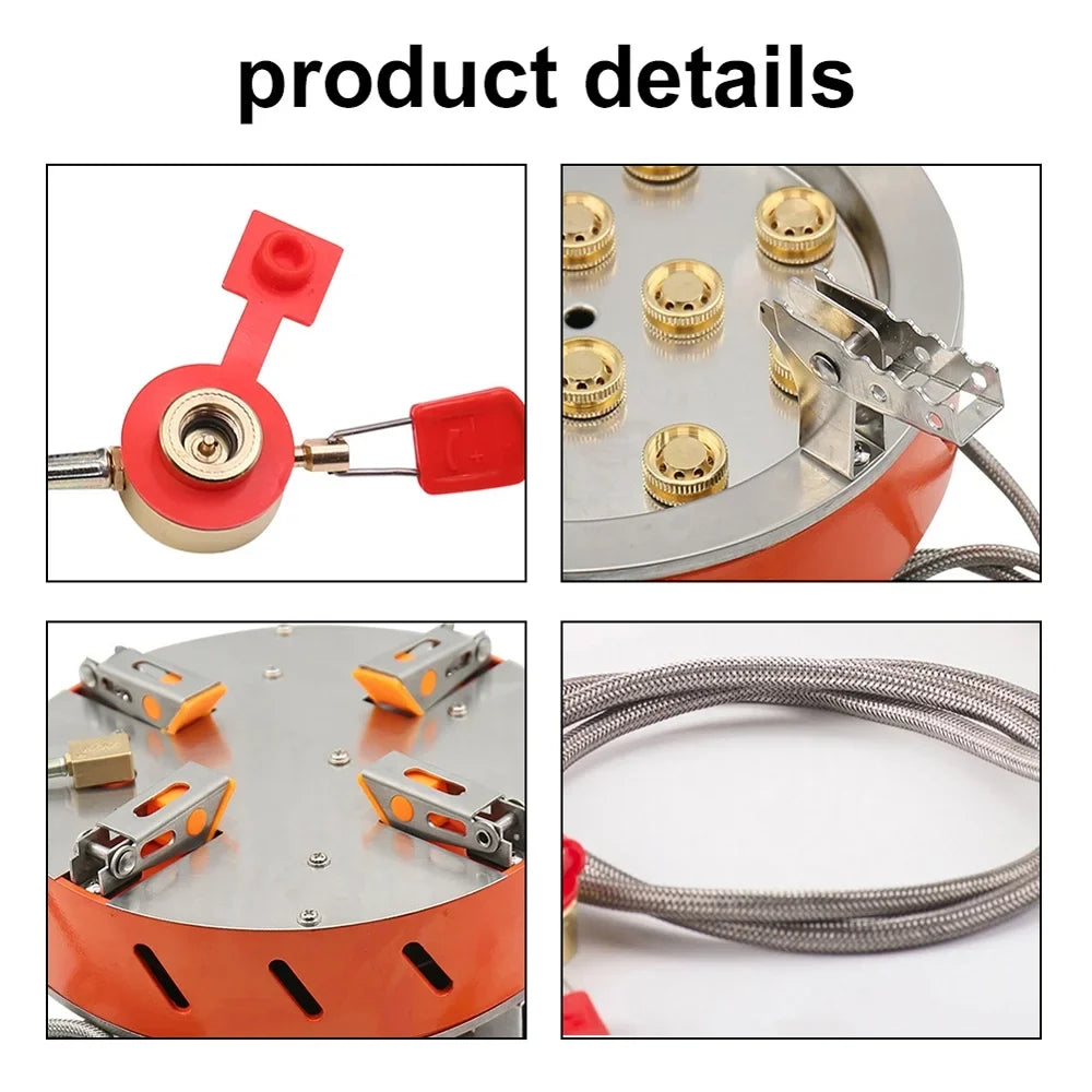 Windproof ZYZY High-Power Camping - for Furnace Gases Camping Stove 12-Core and Outdoor Stove,