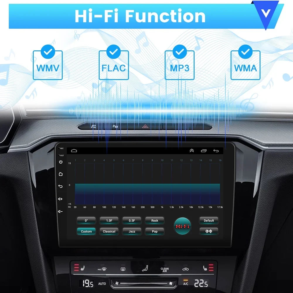 Wireless FM 2+64G Car WIFI Backup GPS Stereo Podofo 2006-2012 for USB Santa-fe Link Android Radio Hyundai Mirror 13 9'' Carplay Hifi,AHD Bluetooth Camera Auto Android