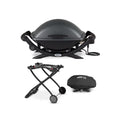 and (Black) Grill Grill with Bundle Q Cover Weber Cart Electric 2400