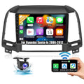Wireless FM 2+64G Car WIFI Backup GPS Stereo Podofo 2006-2012 for USB Santa-fe Link Android Radio Hyundai Mirror 13 9'' Carplay Hifi,AHD Bluetooth Camera Auto Android
