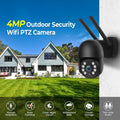 with Motion for Camera Full Cameras Pan/Tilt Wifi Vision, Outdoor, Wireless Security Color Night 2.4G Surveillance and Multi-Platform Audio, 4MP LISUEYNE 2-Way Siren, Detection