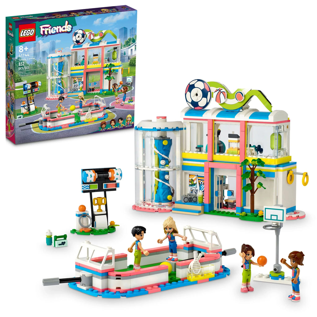 and and Gift Games, Football, and Girls A 41744 Set Friends Sports Fun Sports Play Boys LEGO for and Building up, Includes Who Love Pretend Center for Toy Basketball 8 Tennis Kids Ages