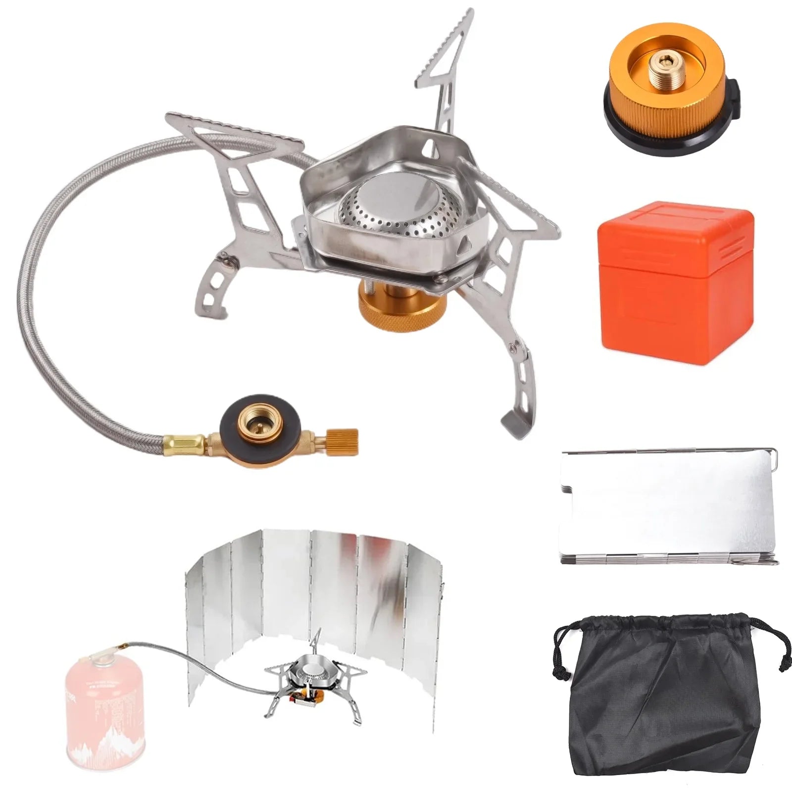 Camping Cooking for Lightweight Outdoor Carry Apexeon Stove to Stove and Kit: Gas Easy - Portable
