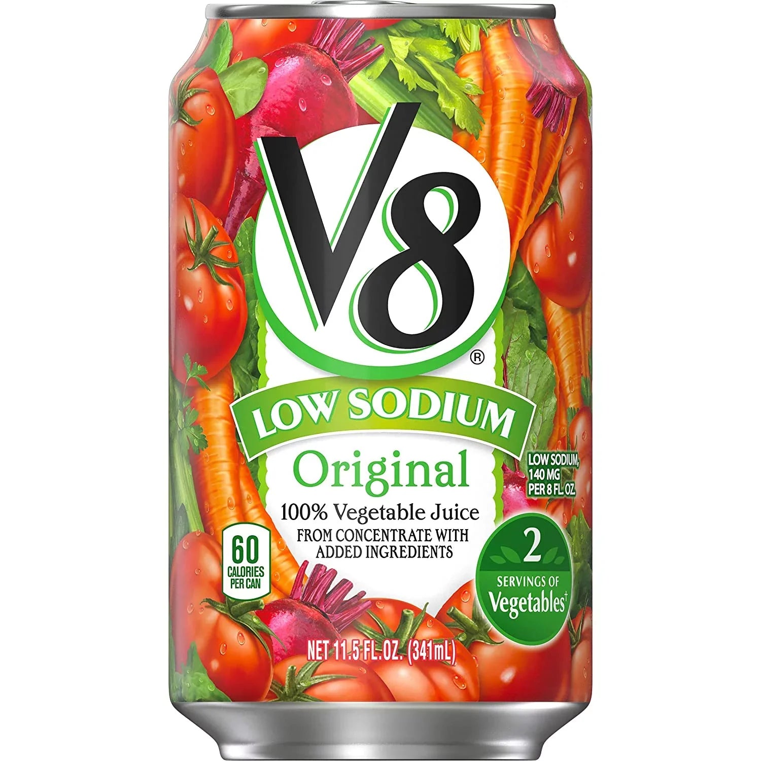 V8 Oz. 24) Original 11.5 Juice, Of Low (Pack 100% Sodium Vegetable Can
