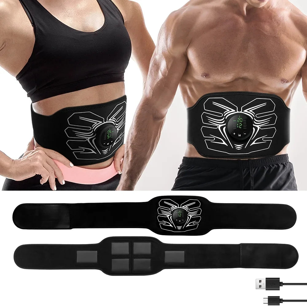Workout Stimulator Office Stimulator,Ab Equipment Muscle Toning Abdomen Fitness Portable Ab Home Belt Workout ABS Machine,Abdominal for