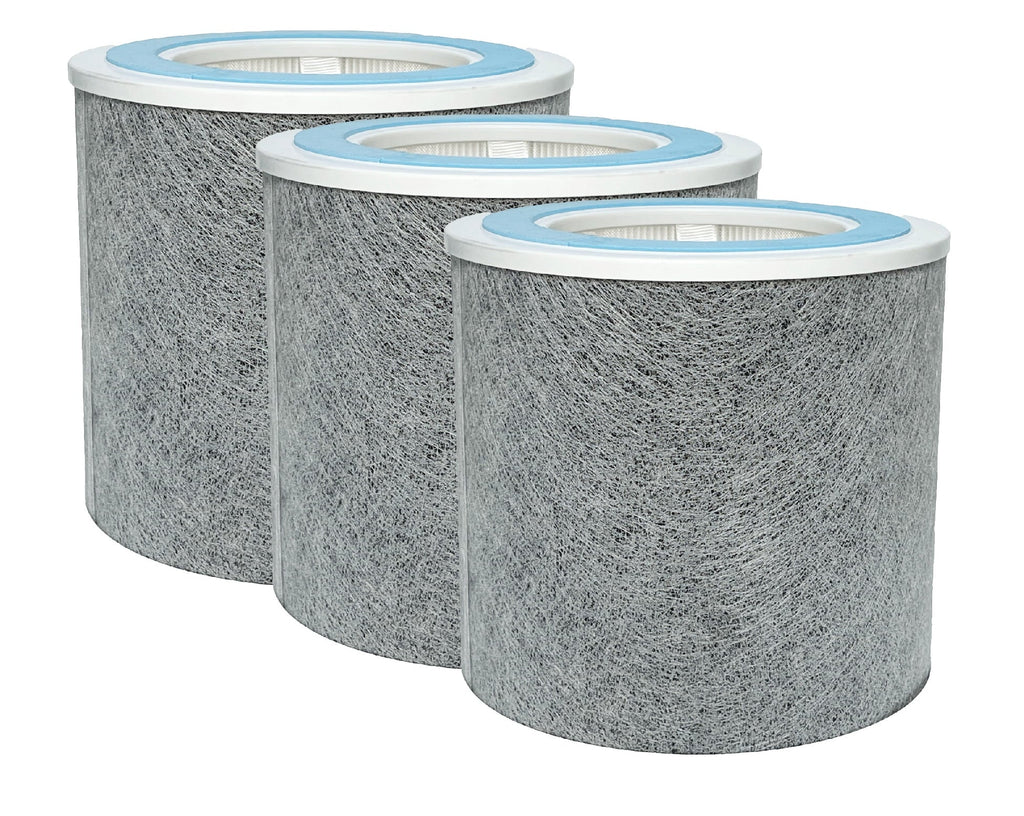 3 Carbon Activated Shark HP102 Filter True For HC452, HEPA Packs Air HP102 Purifier Replacement