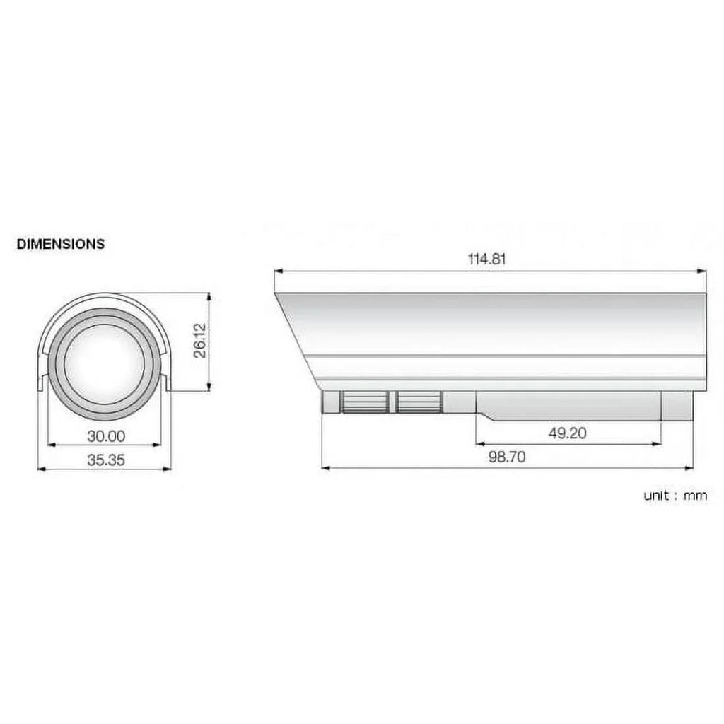 Night Day Eyemax CCTV Adjustable Lens Resolution 4~9mm Camera Bullet High and Security External