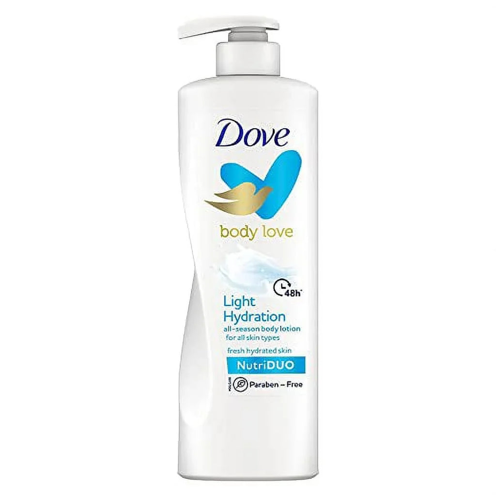 400ml All 48hrs Hydration Body Body Free, For Based Fresh Skin Dove Lotion Love with Moisturisation moisturiser, Paraben Skin Types Plant Light Hydrated