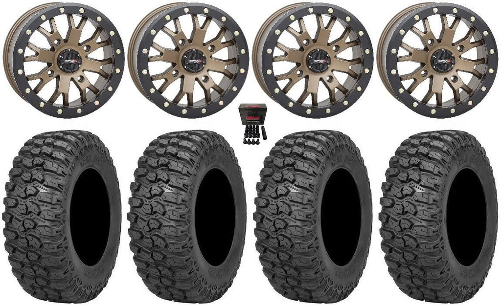 15" Tires 32" Commander Renegade Can-Am Trail Outlander System Defender Bronze SB-4 Saw Wheels (6+1) 3 2.0 Maverick