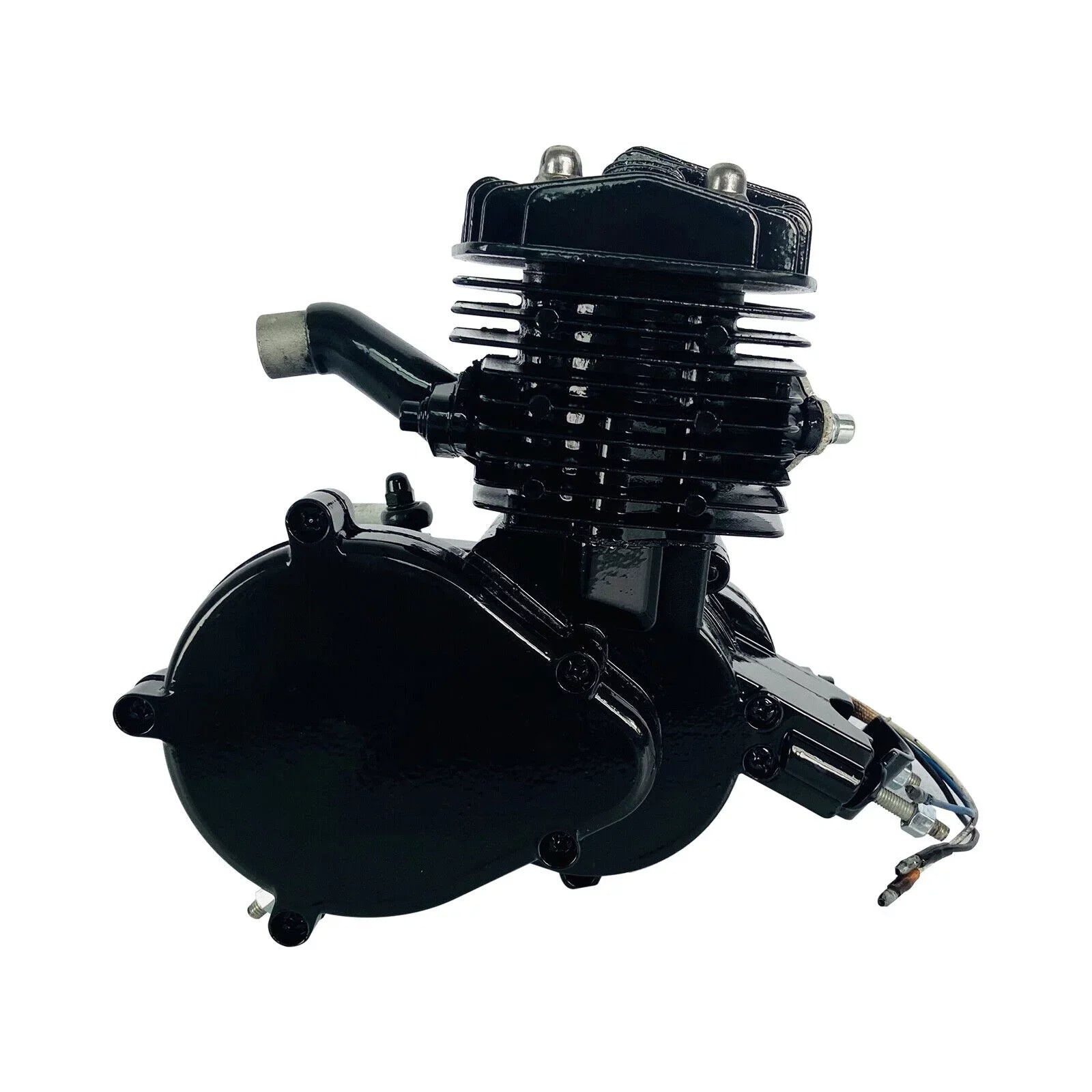 Motor Bicycle Air-Cooled Engine Bike Black Gas Petrol 2-Stroke 80cc Full Motorized Miumaeov Single Assembled Cylinder