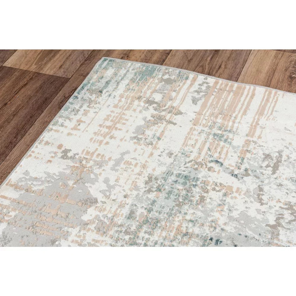 Decor Alora /Ivory Area 7'10"x9'10" Power-Loomed / Gray Glamour Gray / Ivory Rug