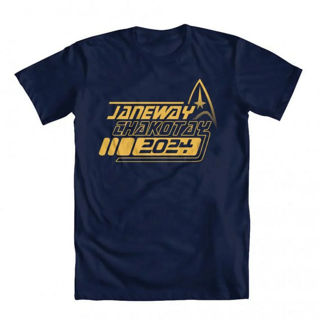 GEEK Men's Original Artwork 2024 Inspired by Chakotay T-shirt Blue TEEZ XX-Large Janeway Trek Star