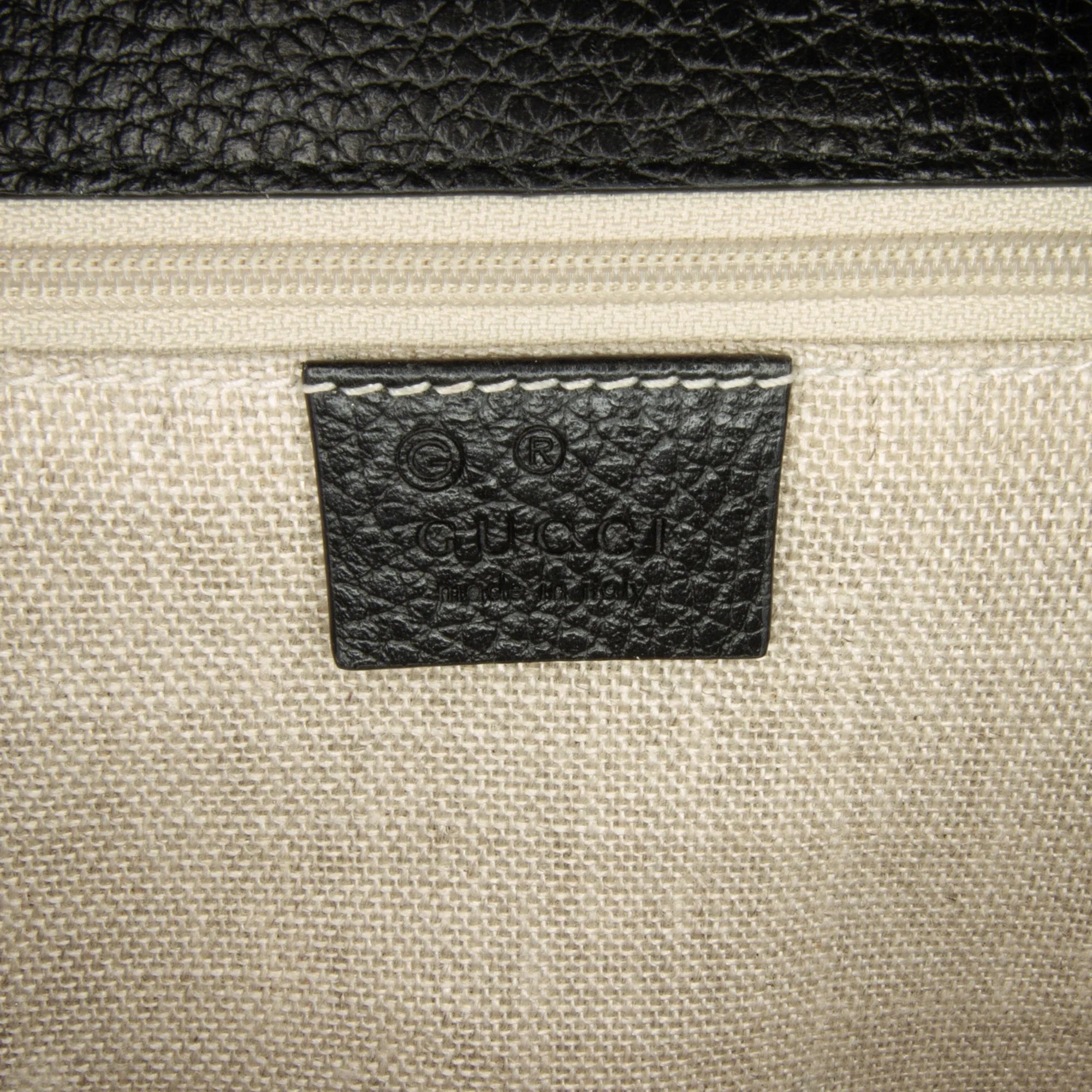 Crossbody (Good) Medium G Authenticated Gucci Unisex Pre-Owned Black Leather Interlocking Bag Calf Dollar
