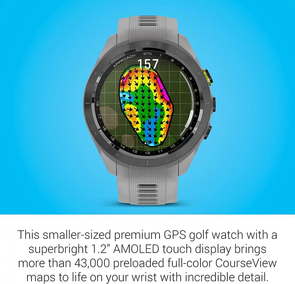 with Accessories Garmin S70, (47mm) Black Approach