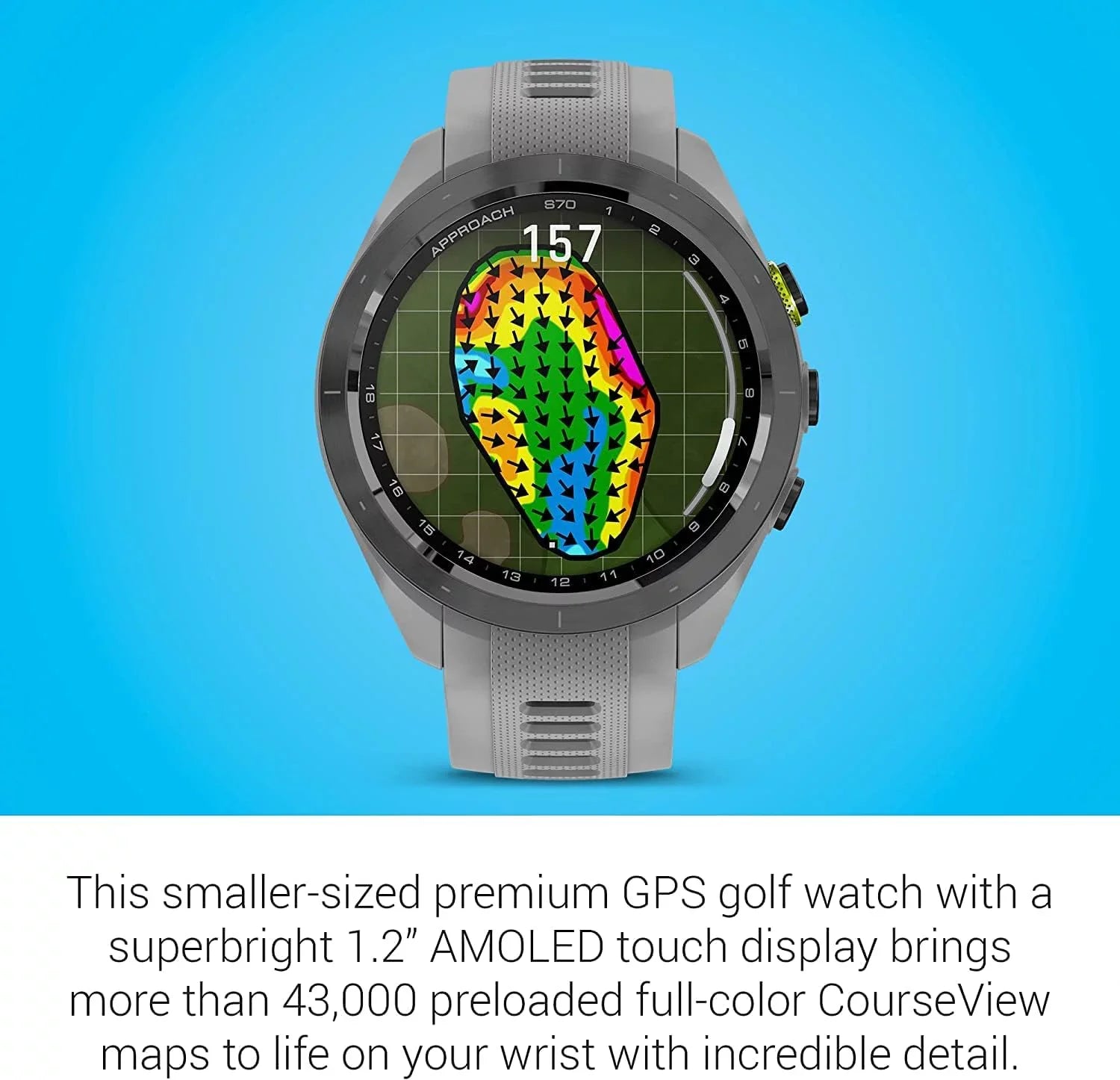 with Accessories Garmin S70, (47mm) Black Approach