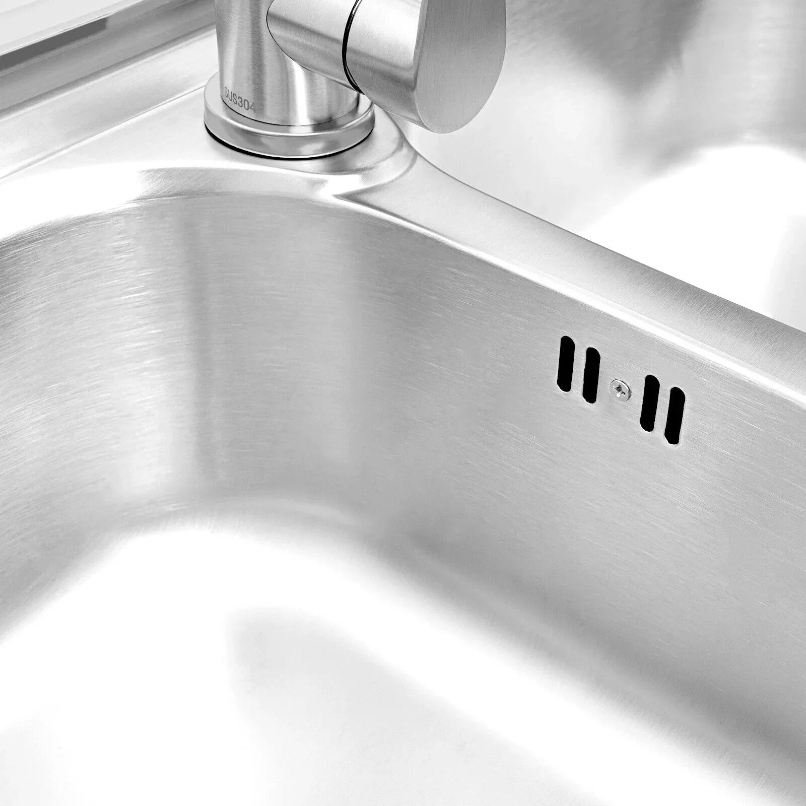w/ Utility Table Steel Kitchen Table 2 Bowls Prep Sink Bowl Kitchen 2 Bowls Catering Stainless Bowl Catering Kitchen Home Commercial Drainboard Sink +Shelf Catering Prep Prep Sink 304 w/Faucet