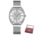 For Women Stainless Wriswatch 042506 Strap Watch brand opulent Black Watches Ladies Casual Fashion Quartz Mujer Steel Reloj