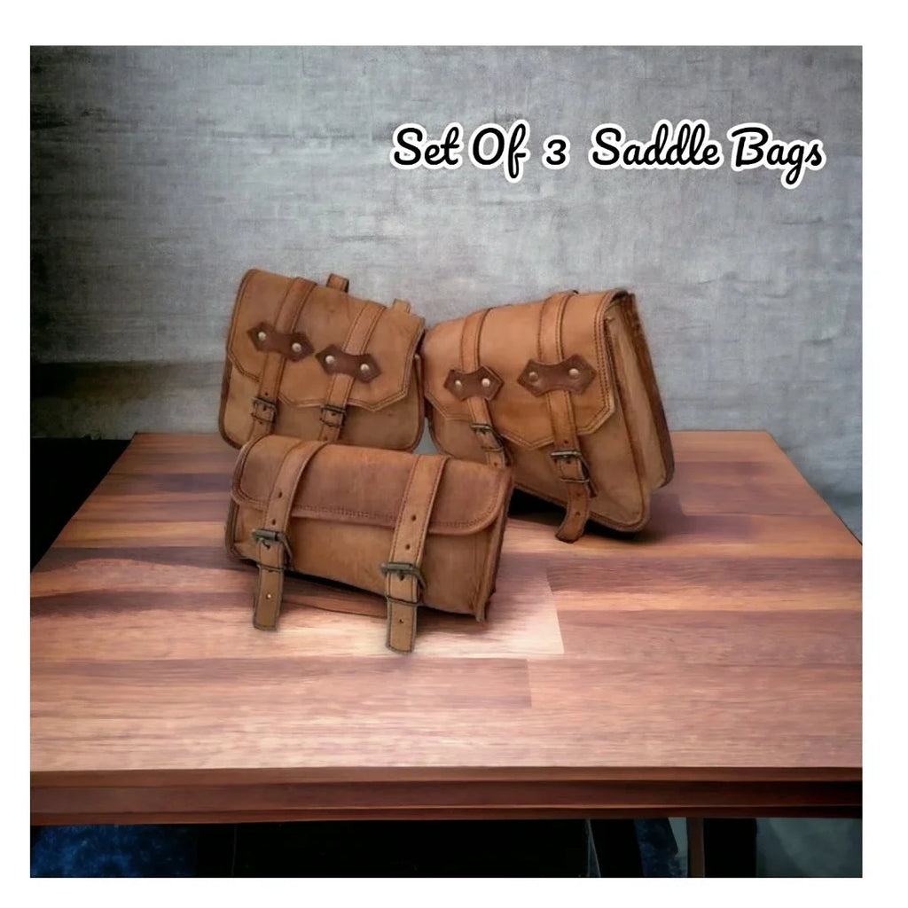 for and Her Stylish - Saddle Practical of or Set Him Leather Bag 3 Gift Premium