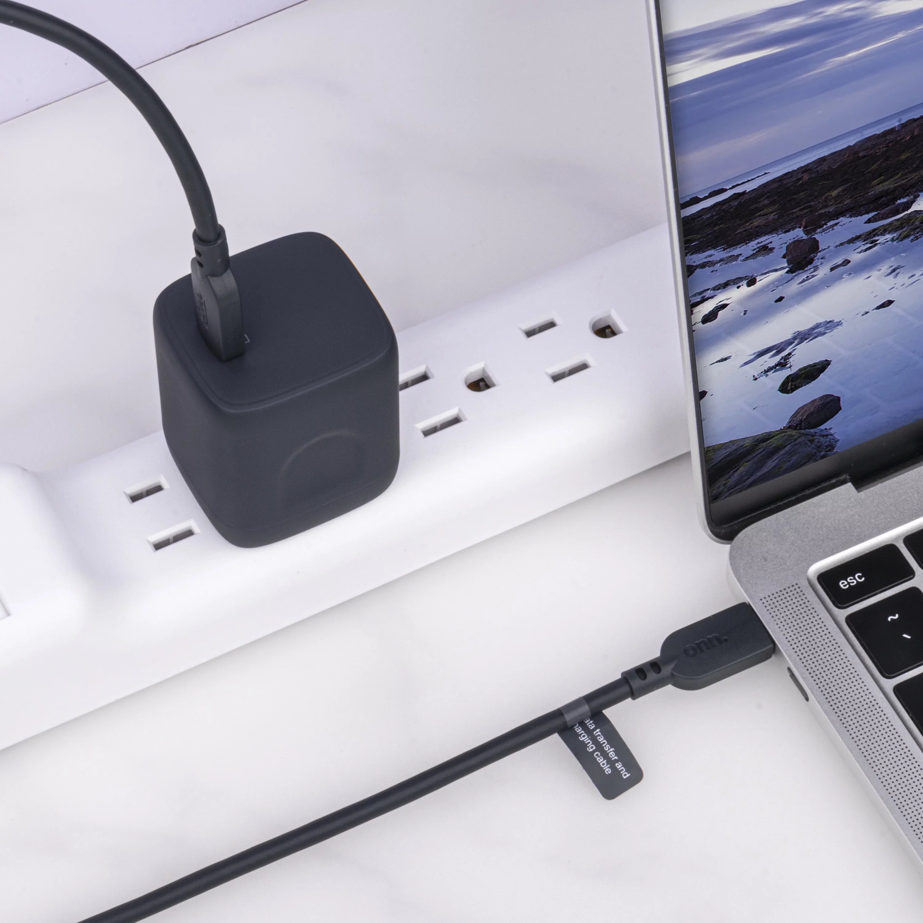 USB-C 1 onn. 67W Charger Compatible Apple,Dell,HP,Asus,Acer,Lenovo,Grey GAN for with Laptop Port,