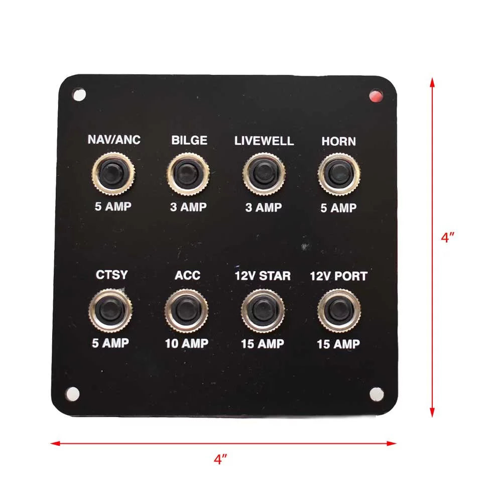 Breaker 4 Hawk Crestliner Super 1950 Switch Boat 2336996 Panel | Inch