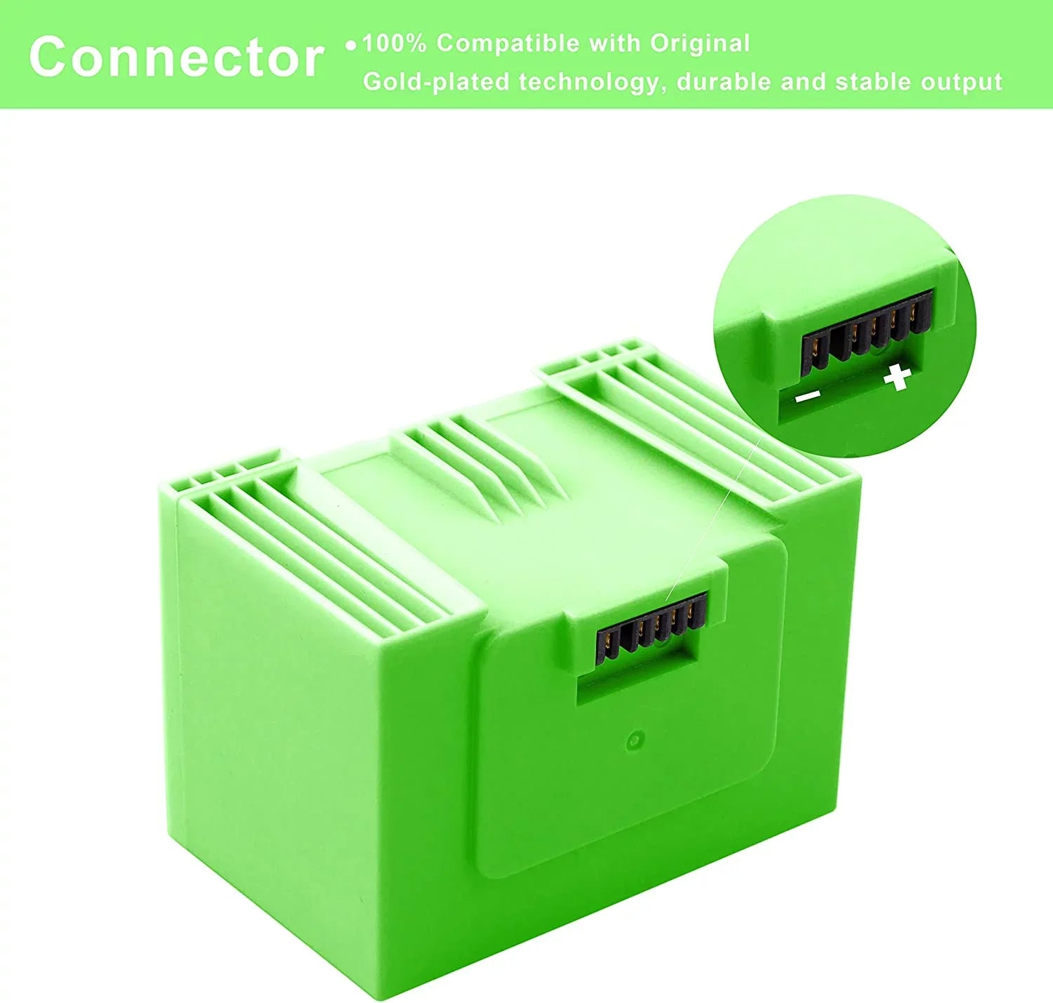 Ion i3+ i4 4552 e5150 i6 e5152 i7158 i Plus 3550 iRobot 4150 e5 7150 i7+ 7550 Roomba e e6198 3150 i3 I7 Lithium for i4+ e6 i8 and Battery Replacement