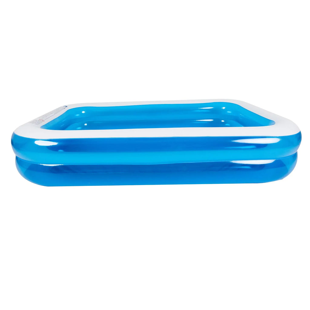 and White Inflatable Pool 8.5' Blue Swimming Rectangular