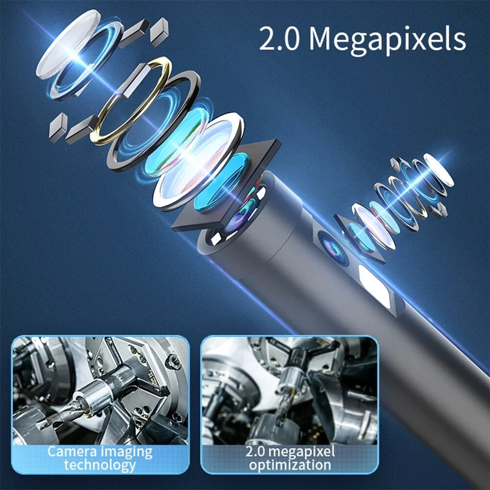 Phone Waterproof Adjustable Type-C LED Inspection 7.9mm Android Mobile Borescope IP67 Endoscope IOS Camera for Built-in Lights