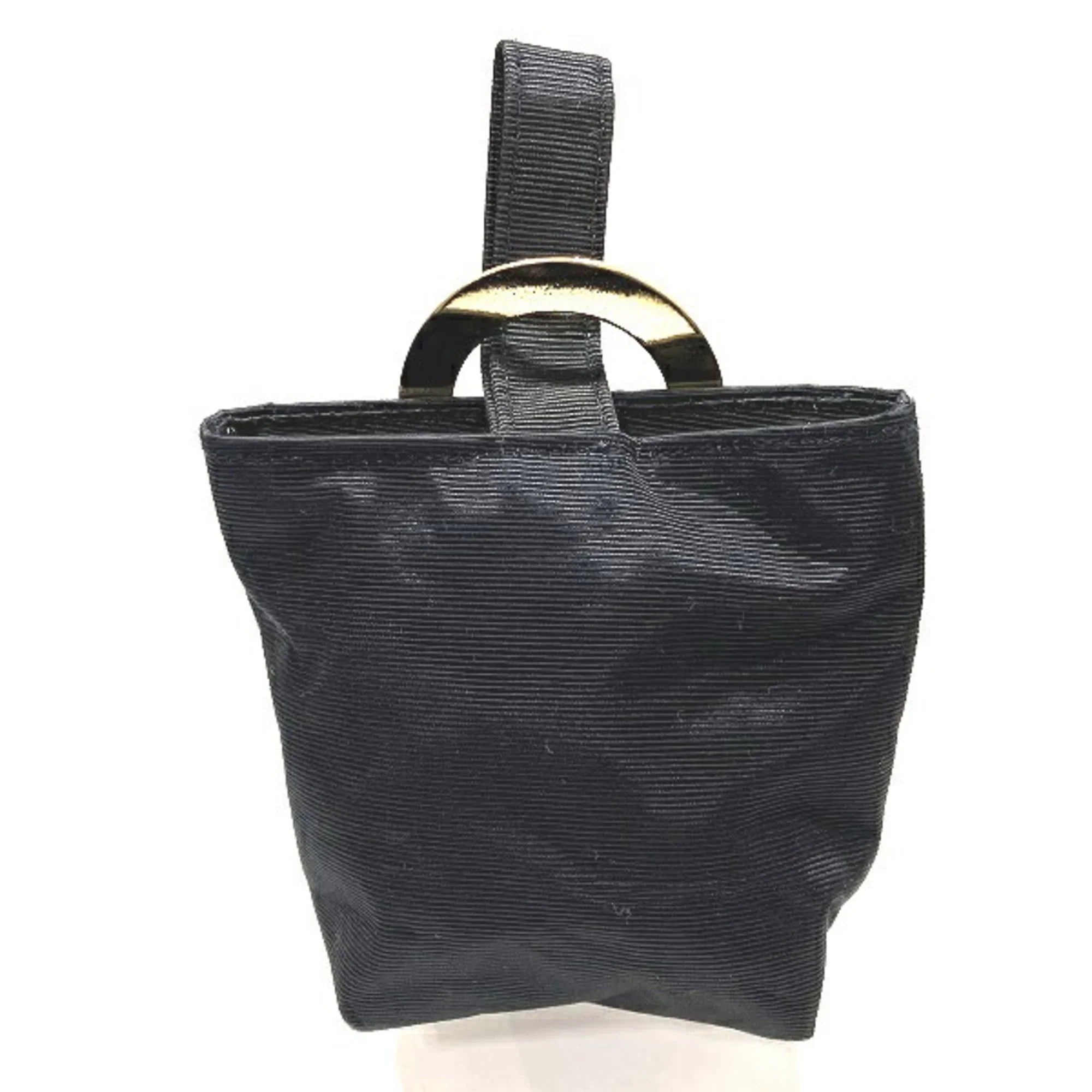 bag handbag (Good) circle mini CELINE Pre-Owned fittings nylon Celine metal ladies