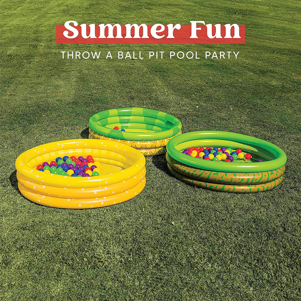 Water Pools Pool Kiddie Pineapple Set Pit for Inflatable 3 Pool Summer Inflatable Kids Pool Baby Packs Ball Swimming Fun 45 10 Kiddie X Avocado Pool Lemon