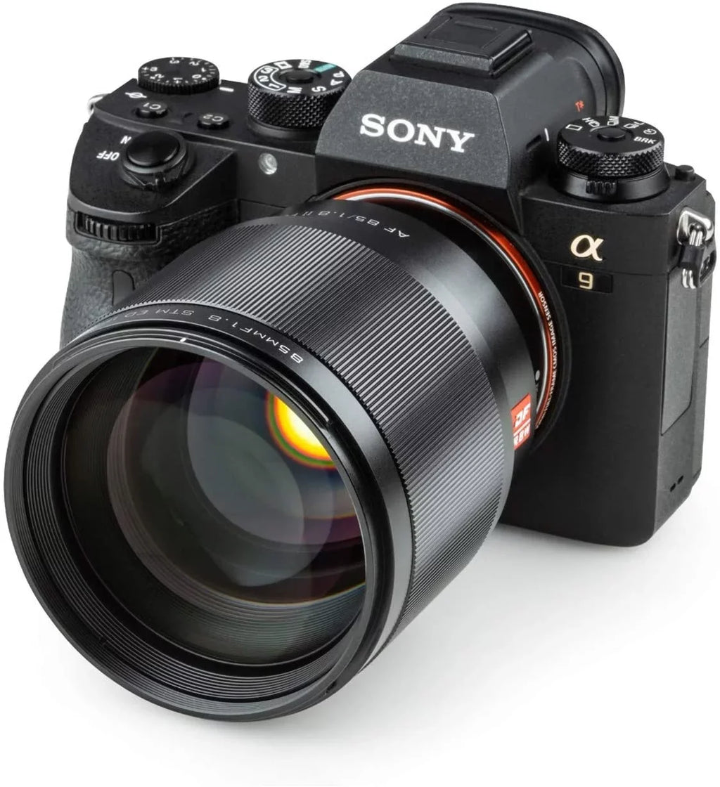 Black A7RIII A7SII Focus E-Mount a6400 A7III a6500 Camera Support Auto AF for STM F1.8 Lens Viltrox Sony 85mm A7II Sony a6300- Full-Frame
