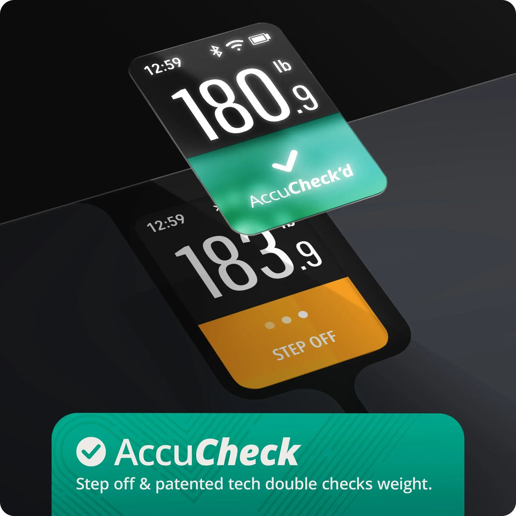 Free Digital Bluetooth and Profiles Greater 10 User Goods App with and Smart Enabled Verve Featuring WiFi Scale, Bathroom AccuCheck Tracking SwiftSync,