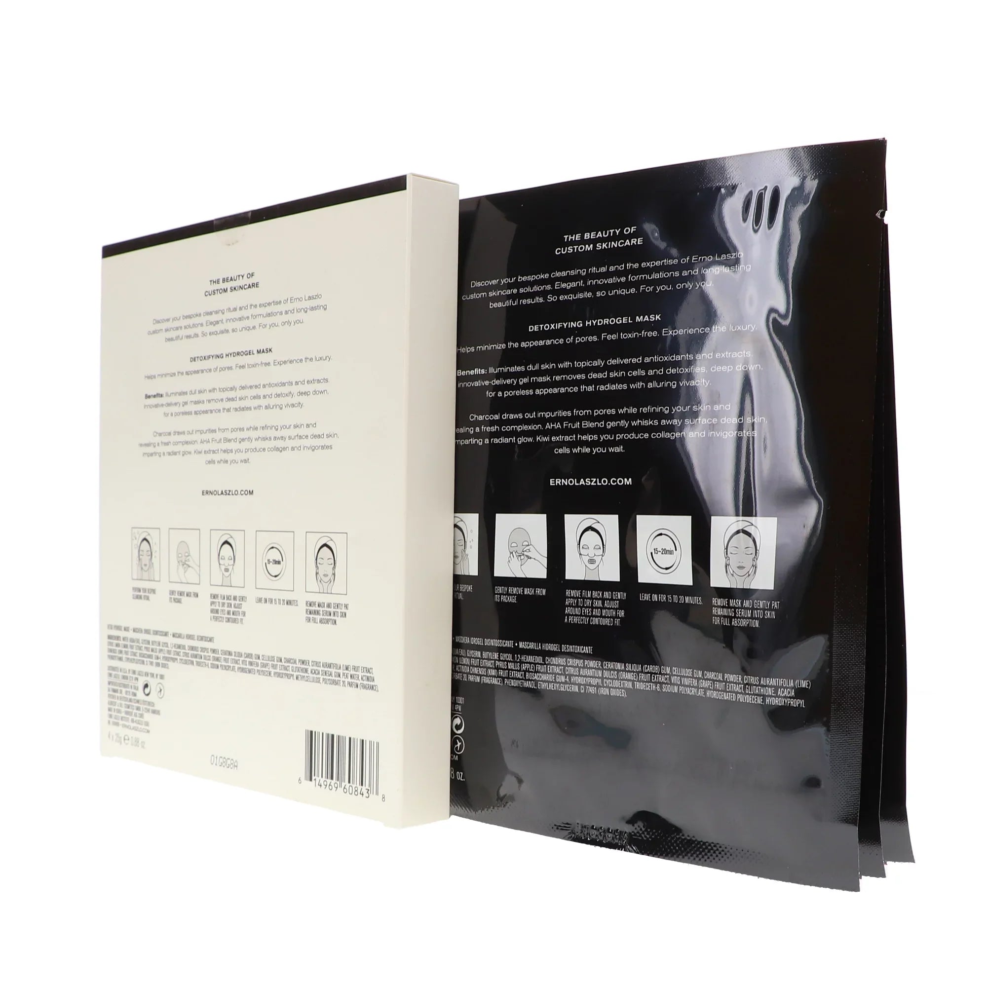 Sheet 4 Mask Detoxifying Exfoliate - by Hydrogel x Women Erno & Laszlo oz for 0.88 Detox Mask