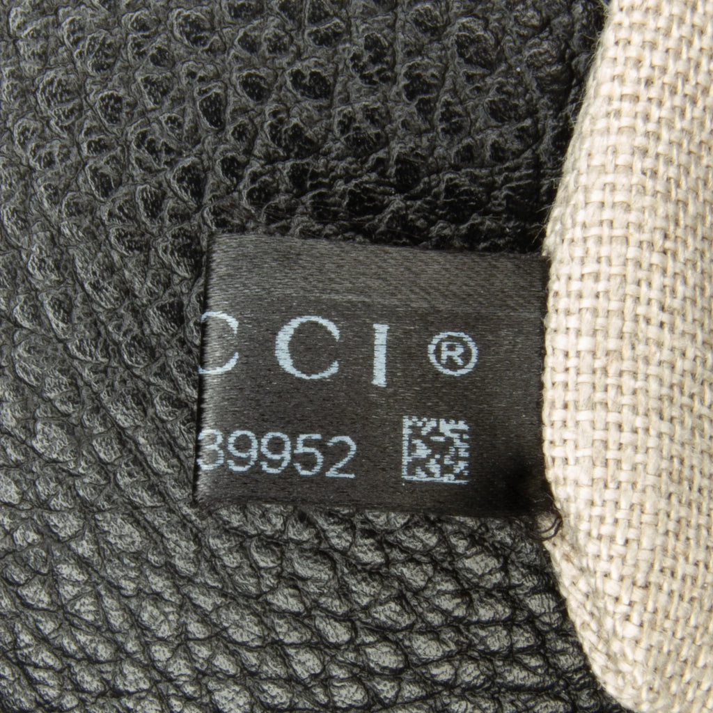 Crossbody (Good) Medium G Authenticated Gucci Unisex Pre-Owned Black Leather Interlocking Bag Calf Dollar