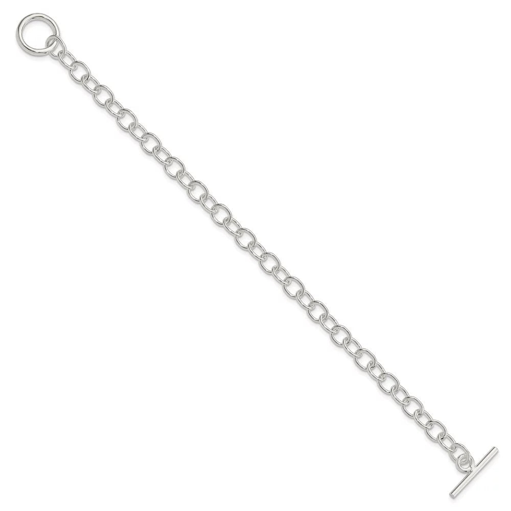 Link 925 Sterling Bracelet inch for Fancy Silver Toggle 7.5 Auriga Women