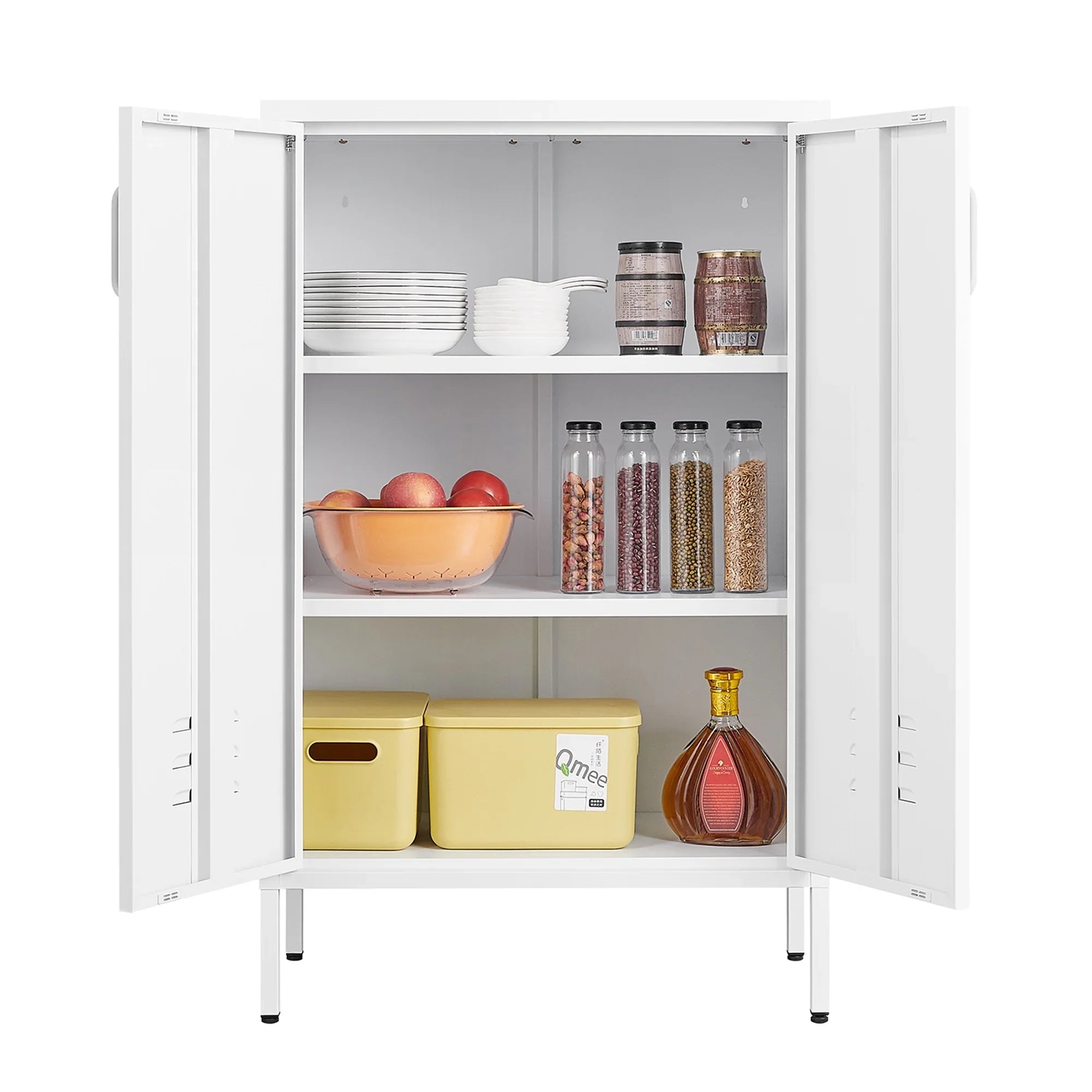 cabinet, Cabinets, miscellaneous cabinet, garage 2 Storage storage White storage Steel door tool