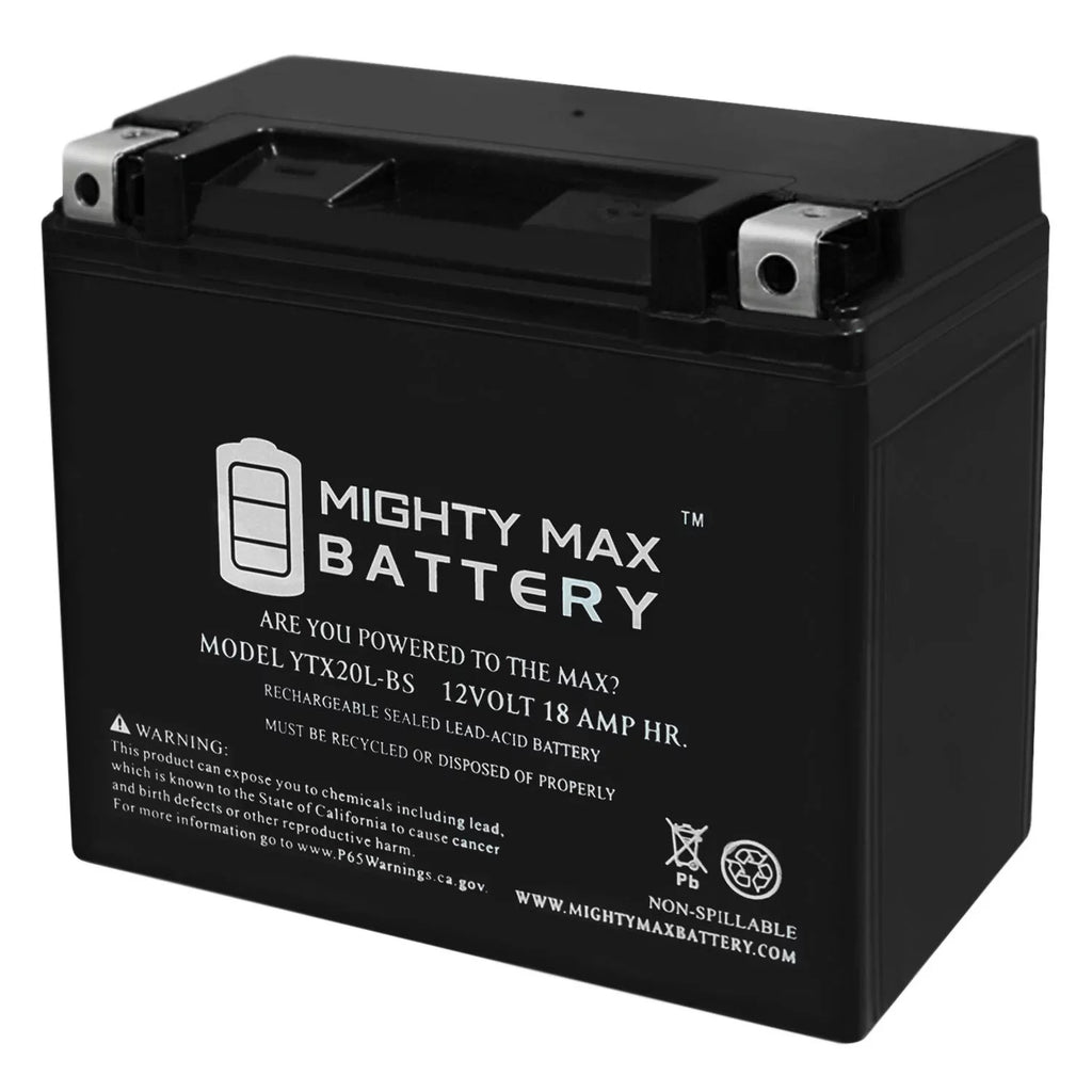 Replacement YTX20L-BS for JS550 82-85 Battery Kawasaki Jet Ski 550cc