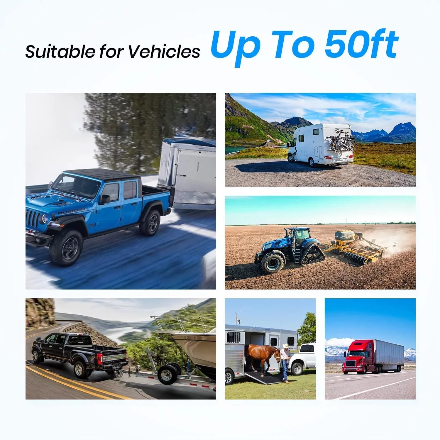 Channel Systems HD Trucks, Security with Up Reverse Camera Trailer Wireless Solar Monitor Camera Wireless Camera Auto-Vox for Backup 2 Back 7'' Camera(Solar4) RV
