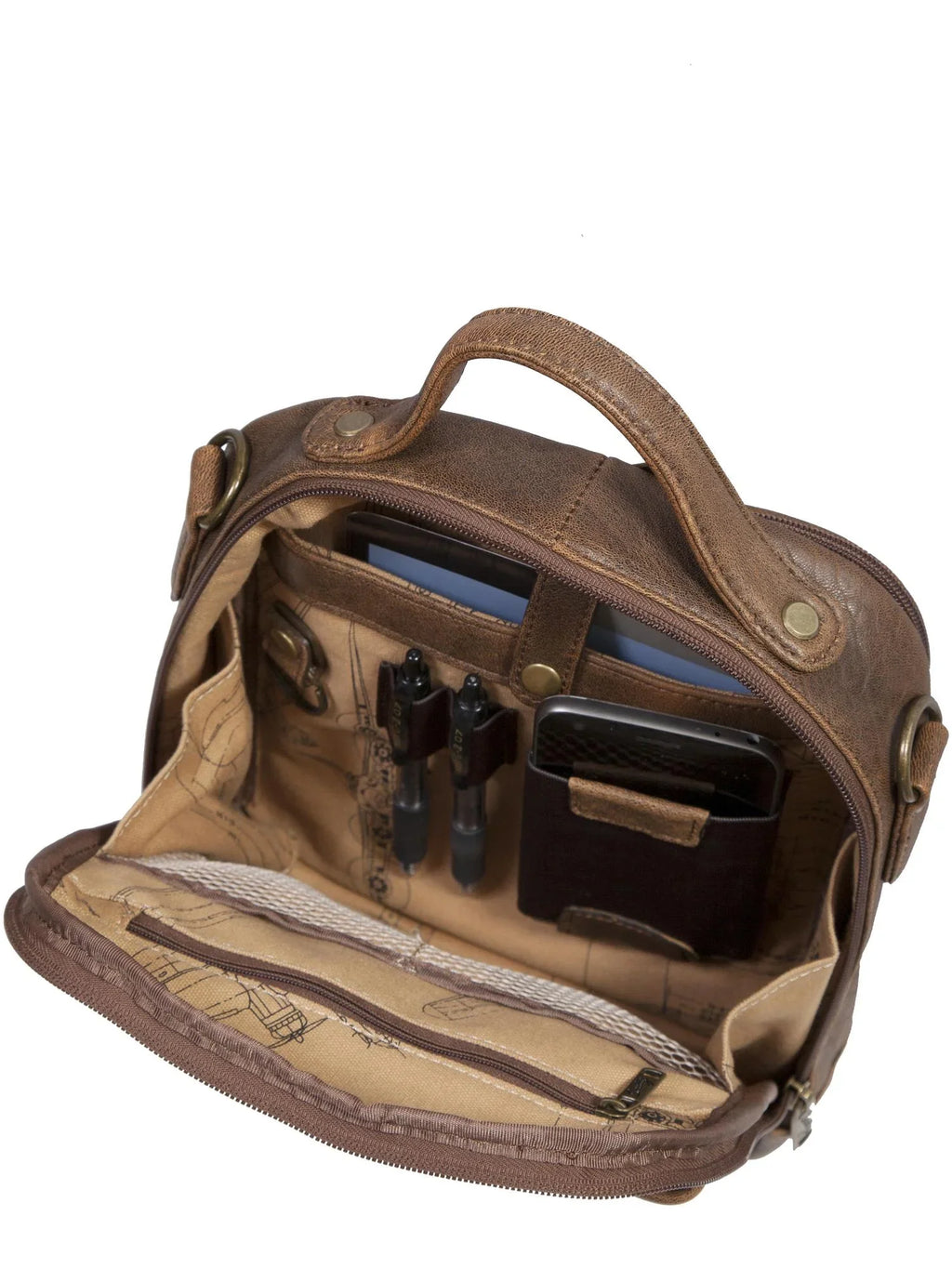 Leather Scully Bag Aerosquadron Tote Travel (Men's)