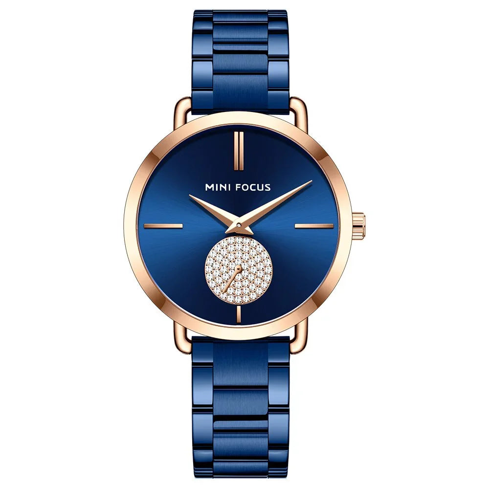 Brand Relojes Femme Women's For Mujer MINI Girls Feloj Fashion Watches Stainless Wristwatch Ladies Steel FOCUS Luxury Top Montre