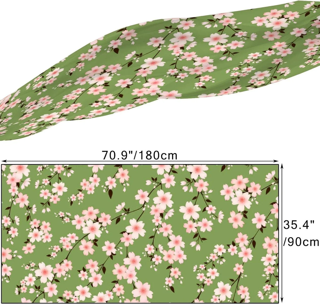 Girls Scarves Women Hyjoy Branches Lightweight Scarf Wrap Shawl Long Neck Cherry Blossom for Silk